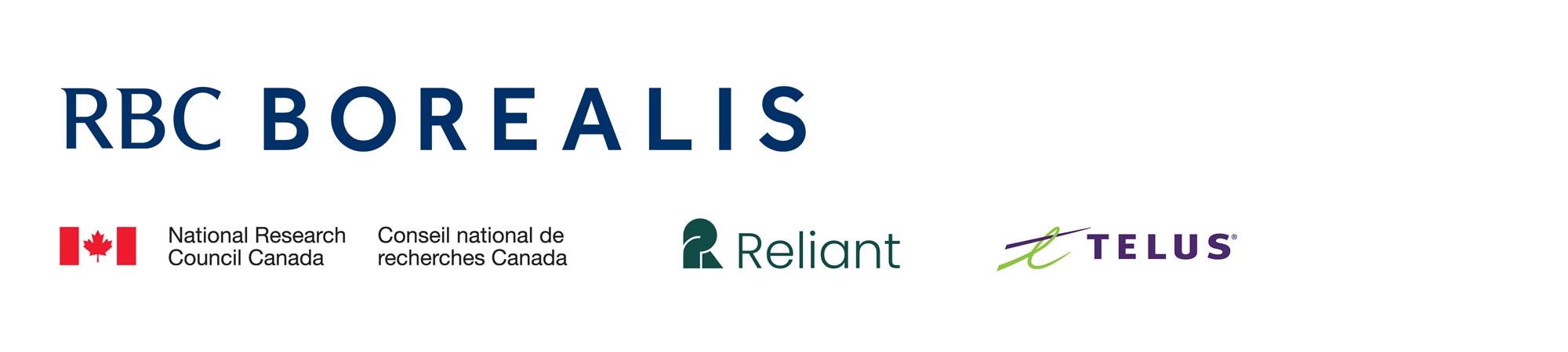 RBC Borealis, National Research Council Canada / Conseil national de recherches Canada, Reliant; Telus